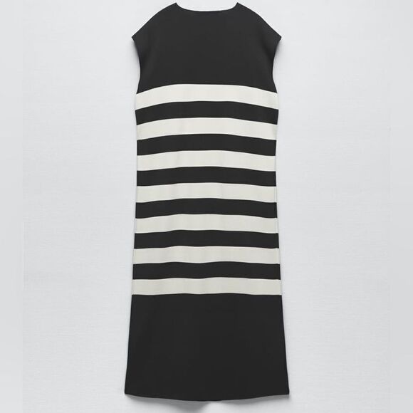 Zara Striped Knit Dress New - Picture 3 of 6